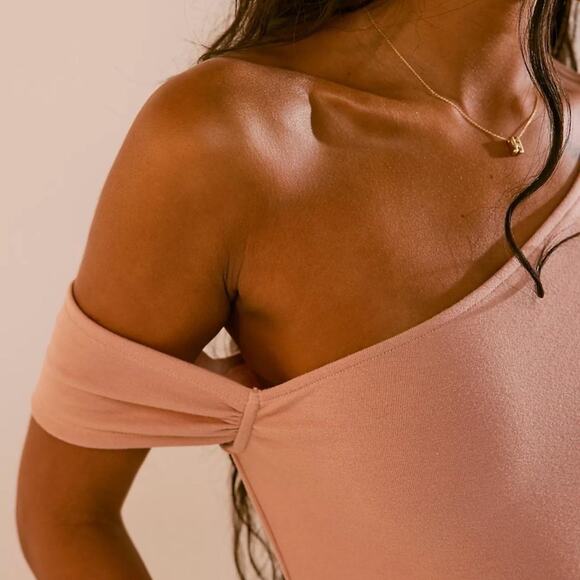 Free People FP Beach Cora Mini Dress in Pink / Tan Size Small - Picture 3 of 12